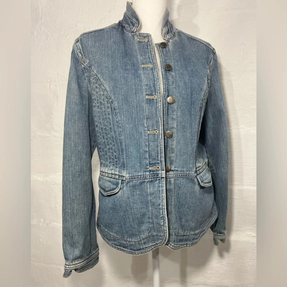 J.JILL  DETAILED JEAN JACKET (a253) - Picture 2 of 14